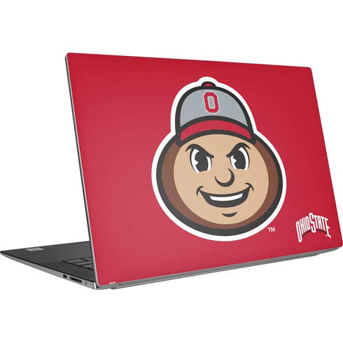 Ohio State University OSUBuckeyes Light Grey Dell XPS Skin